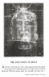 Holy Face of Jesus 3 page pamphlet explanation